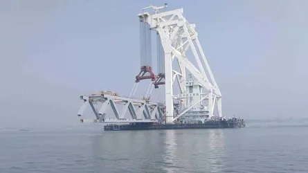 পদ্মাসেতুর নবম স্প্যান এখন জাজিরায়