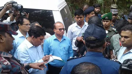 রাঙ্গামাটি হত্যাকাণ্ডে গঠিত তদন্ত কমিটির ঘটনাস্থল পরিদর্শন