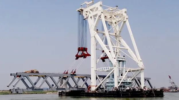 আজ বসেনি পদ্মাসেতুর ৯ম স্প্যান