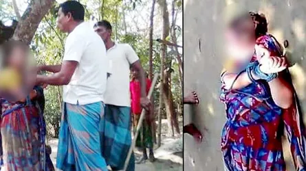 জমি সংক্রান্ত বিরোধের জেরে গাছে বেঁধে বৃদ্ধাকে নির্যাতন