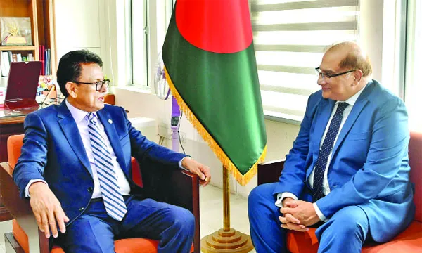 শিক্ষামন্ত্রীর সাথে পাকিস্তানের রাষ্ট্রদূত ও ব্রিটিশ প্রতিনিধিদলের সৌজন্য সাক্ষাৎ