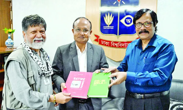 ঢাবি ভিসির সাথে আলোকচিত্র শিল্পী  ড. শহিদুল আলমের সাক্ষাৎ