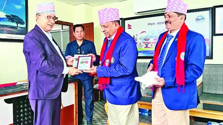 পোখরার মেয়রের সাথে বিপিজেএ প্রতিনিধিদের সাক্ষাৎ