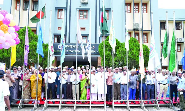 বর্ণাঢ্য আয়োজনে রাবির প্রতিষ্ঠাবার্ষিকী উদযাপিত