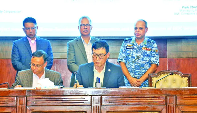 পরিবেশবান্ধব বর্জ্য ব্যবস্থাপনায় কোরিয়ান  কোম্পানির সাথে চুক্তি ডিএসসিসির