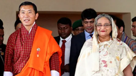 ভুটানের প্রধানমন্ত্রীকে লালগালিচা সংবর্ধনা