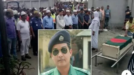 কাভার্ডভ্যান চাপায় পুলিশের এসআই নিহত