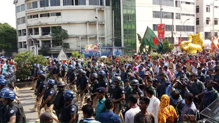 মঙ্গল শোভাযাত্রা অনুষ্ঠিত