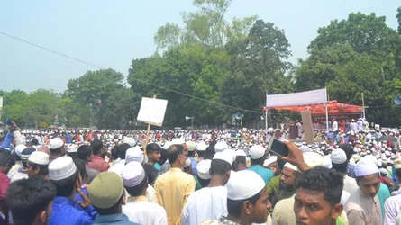 মহানবীকে নিয়ে কুটূক্তির প্রতিবাদে মাগুরায় মিছিল-সমাবেশ