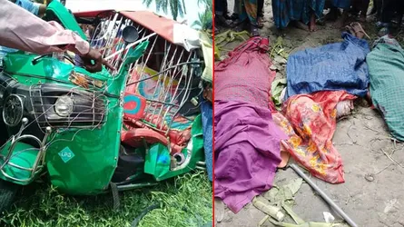 চাঁদপুরে সড়ক দুর্ঘটনায় মা-ছেলেসহ নিহত ৬