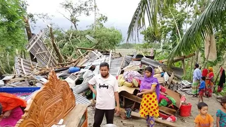 ভোলায় ঘূর্ণিঝড় ফণীর তান্ডবে নিহত-১