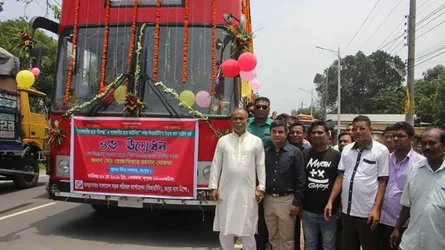 রংপুর মহানগরীতে বিআরটিসির দ্বিতল সিটি সার্ভিস বাস চালু