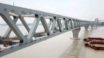 পদ্মাসেতুর ১৯৫০ মিটার দৃশ্যমান