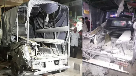 মালিবাগে পুলিশের গাড়িতে বিস্ফোরণ, এএসআইসহ আহত ৩
