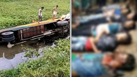 সুনামগঞ্জে বাস-লেগুনার মুখোমুখি সংঘর্ষে ৭ জন নিহত