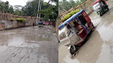 সড়ক সংস্কারের নামে সরকারী অর্থ লুট, জনদুর্ভোগ চরমে