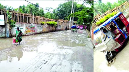 কোটি টাকা ব্যয় হলেও বরিশালে সড়ক সংস্কার হয়নি