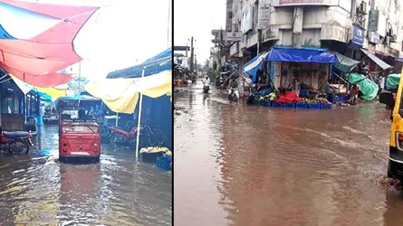 একটু বৃষ্টিতেই হাঁটু পানি