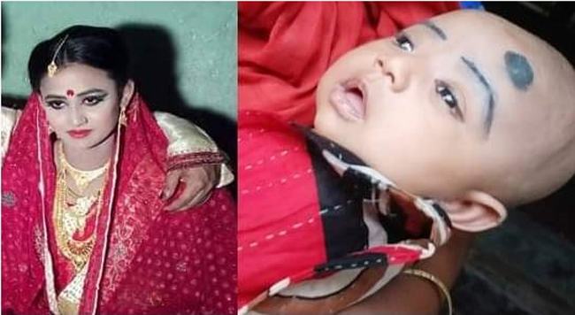 ৪০ দিনের শিশু রেখে দেবরের সাথে পালিয়েছে গৃহবধূ
