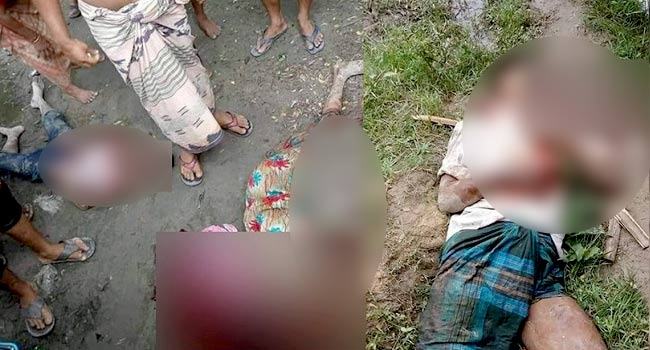 মা-ছেলেসহ ৩ জনকে কুপিয়ে হত্যা: গণপিটুনিতে ঘাতক নিহত