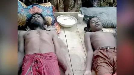 বজ্রপাতে নৌকাতেই পিতা-পুত্রের মৃত্যু