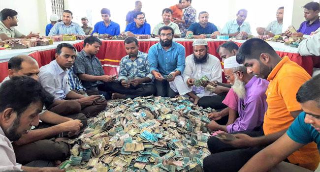 পাগলা মসজিদের দানবাক্সে মিলল এক কোটি  ১৫ লাখ টাকা