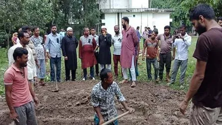 রংপুরে এরশাদের কবর খোঁড়ার কার্যক্রম শুরু