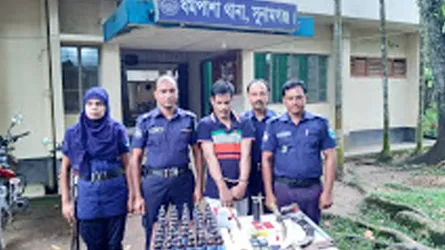 মাদক কারবারি মিল্টন ইয়ারা-ফেন্সিডিল-অস্ত্রসহ আটক