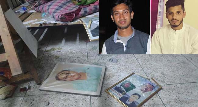 বঙ্গবন্ধু ও প্রধানমন্ত্রীর ছবি ভাংচুর : ছাত্রলীগ নেতাসহ গ্রেফতার ৩