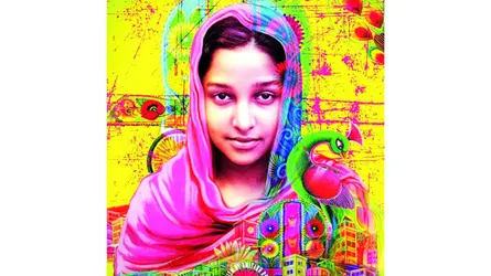 প্রকাশিত হলো রিকশা গার্ল চলচ্চিত্রের প্রথম পোস্টার রঙিন ক্যানভাসে দুরন্ত  এক কিশোরীর মুখ