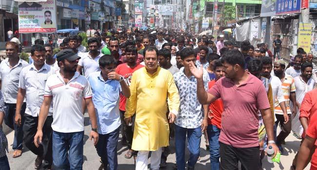 রংপুরে এরশাদের ভাতিজার শোডাউন, আমাকে মনোনয়ন না দিলে জাপা ভাঙবে