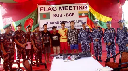 মিয়ানমারের ৪ সীমান্ত রক্ষীকে ফেরত দিয়েছে বাংলাদেশ