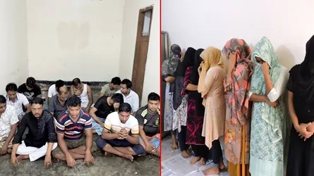রিসোর্টে অশ্লীল কাজে লিপ্ত থাকায় ১৭ নারী-পুরুষের জেল-জরিমানা