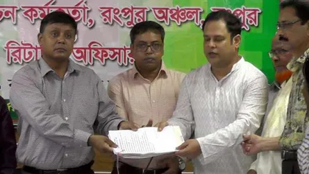 এরশাদের আসনে ভাতিজা আসিফের মনোনয়ন পত্র দাখিল