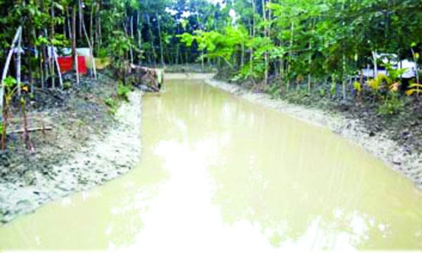 শরণখোলায় খাল খননে পুকুরচুরি