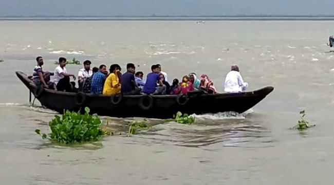 চাঁদপুরে কাঠবোঝাই নৌকা ডুবি : নিখোঁজ ১