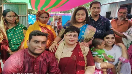 সেই মার্কিন নারীর সাথে বাংলাদেশী যুবকের বৌভাত সম্পন্ন