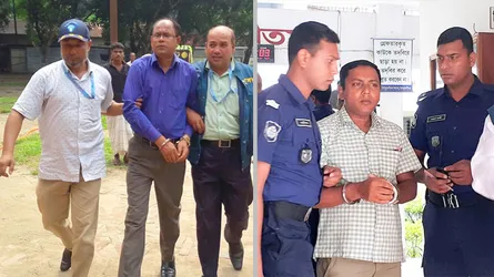 ঠাকুরগাঁওয়ে ঘুষের টাকাসহ শিক্ষা কর্মকর্তা ও সহকারী আটক