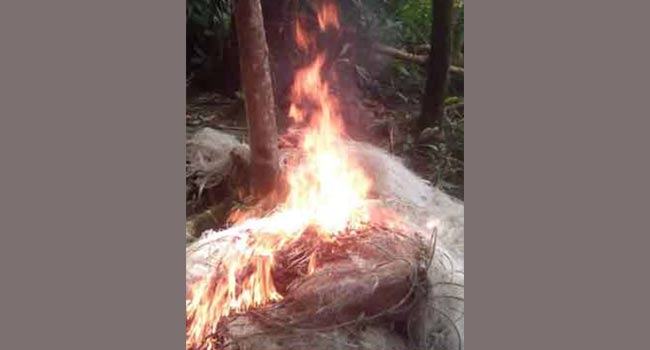 বরগুনায় এক লাখ মিটার জাল ধ্বংস