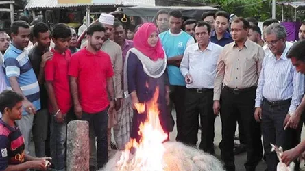 ৪০ হাজার মিটার কারেন্ট জাল ও ৩ মণ ইলিশ উদ্ধার