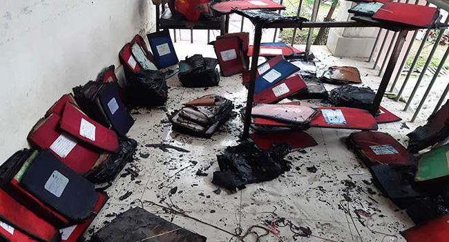 টাঙ্গাইলে এক হাজার শিক্ষকের সার্ভিস বই পুড়ে ছাই