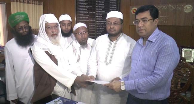 ৬ দফা দাবি আদায়ে ভোলায় মুসলিম ঐক্য পরিষদের স্মারকলিপি