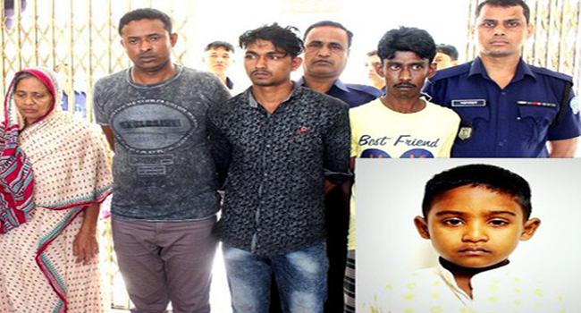 শিশু অপহরণের ঘটনায় দাদী-চাচাসহ গ্রেফতার ৪