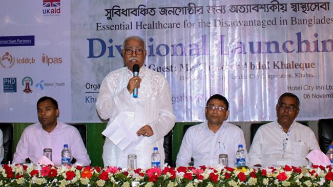 সুবিধাবঞ্চিতদের জন্য খুলনায় অত্যাবশ্যকীয় স্বাস্থ্যসেবা প্রকল্প উদ্বোধন