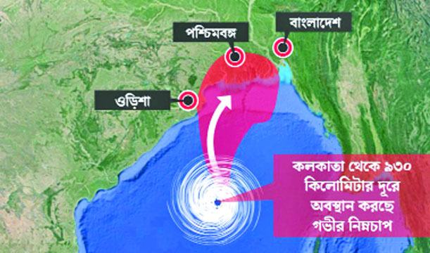 ধেয়ে আসছে ঘূর্ণিঝড় বুলবুল