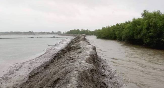 ঝুঁকিতে বেড়িবাঁধ, আতঙ্কে উপকূলবাসী