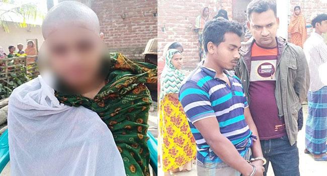 স্ত্রীকে পিটিয়ে মাথা ন্যাড়া করে দিলেন স্বামী