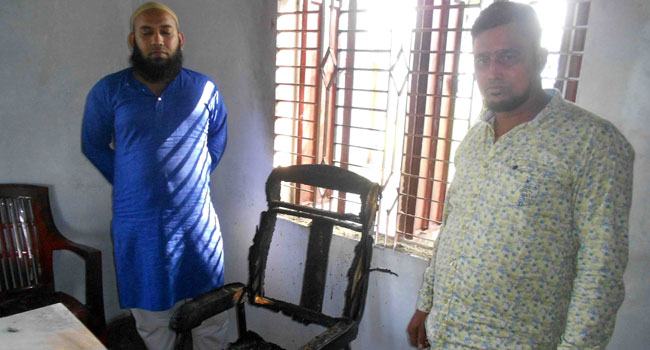 গোয়ালন্দে নির্মাণাধীন কিন্ডারগার্টেনে অগ্নিসংযোগের অভিযোগ