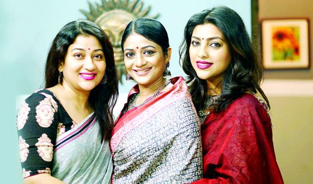 নাটকে একসাথে প্রথম সুইটি দীপা ও মৌ