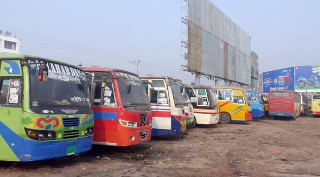 ময়মনসিংহে বাস ধর্মঘট প্রত্যাহার